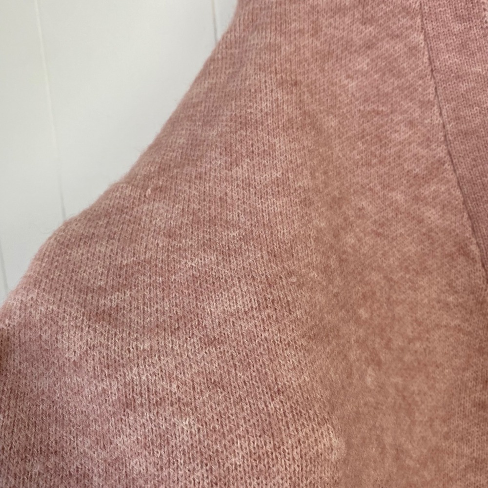 Celebrity Pink Pale Mauve V-Neck Faux Pearl Button Cardigan Sweater XXXL - Picture 11 of 12